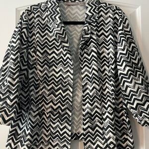 Chico’s Black and White Blazer